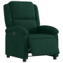 Sillón reclinable eléctrico de terciopelo verde oscuro en Sillones | Comprar online en Foru.es
