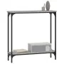 Mesa consola madera de ingeniería gris Sonoma 75x22,5x75 cm de , Mesas auxiliares - Ref: Foro24-834023, Precio: 38,20 €, Desc...