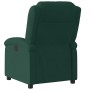 Sillón reclinable eléctrico de terciopelo verde oscuro en Sillones | Comprar online en Foru.es