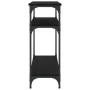 Mesa consola madera de ingeniería negra 75x29x75 cm de , Mesas auxiliares - Ref: Foro24-834040, Precio: 47,89 €, Descuento: %