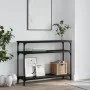 Mesa consola madera de ingeniería negra 100x29x75 cm de , Mesas auxiliares - Ref: Foro24-834035, Precio: 52,86 €, Descuento: %