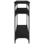 Mesa consola madera de ingeniería negra 100x29x75 cm de , Mesas auxiliares - Ref: Foro24-834035, Precio: 52,86 €, Descuento: %
