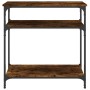 Mesa consola madera de ingeniería roble ahumado 75x29x75 cm de , Mesas auxiliares - Ref: Foro24-834042, Precio: 43,45 €, Desc...