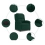 Sillón reclinable eléctrico de terciopelo verde oscuro en Sillones | Comprar online en Foru.es