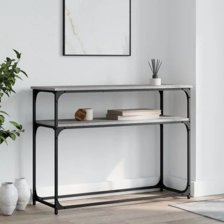 Sonoma gray engineered wood console table 100x35.5x75 cm by , Side tables - Ref: Foro24-834068, Price: 50,61 €, Discount: %
