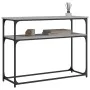 Sonoma gray engineered wood console table 100x35.5x75 cm by , Side tables - Ref: Foro24-834068, Price: 50,61 €, Discount: %