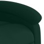 Sillón reclinable eléctrico de terciopelo verde oscuro en Sillones | Comprar online en Foru.es