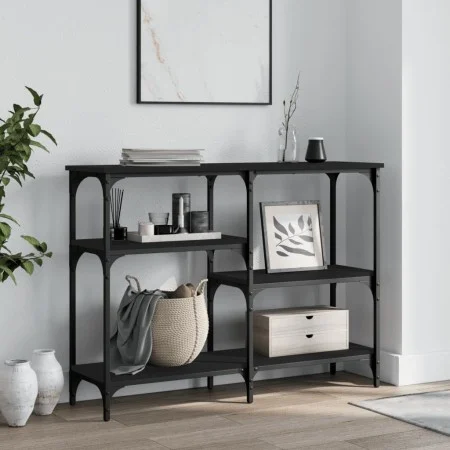 Schwarzer Konsolentisch aus Holzwerkstoff, 102 x 29 x 75 cm von , Seitentische - Ref: Foro24-834080, Preis: 59,40 €, Rabatt: %