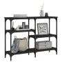 Schwarzer Konsolentisch aus Holzwerkstoff, 102 x 29 x 75 cm von , Seitentische - Ref: Foro24-834080, Preis: 59,40 €, Rabatt: %