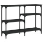 Mesa consola madera de ingeniería negra 102x29x75 cm de , Mesas auxiliares - Ref: Foro24-834080, Precio: 60,19 €, Descuento: %