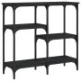 Black engineered wood console table 80x29x75 cm by , Side tables - Ref: Foro24-834075, Price: 53,01 €, Discount: %