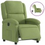 Sillón reclinable eléctrico de terciopelo verde claro en Sillones | Comprar online en Foru.es