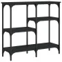 Black engineered wood console table 80x29x75 cm by , Side tables - Ref: Foro24-834075, Price: 53,01 €, Discount: %
