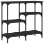 Mesa consola madera de ingeniería negra 80x29x75 cm de , Mesas auxiliares - Ref: Foro24-834075, Precio: 53,72 €, Descuento: %
