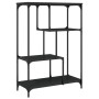 Estantería madera de ingeniería y acero negro 81x36x115 cm de , Librerías y estanterías - Ref: Foro24-835404, Precio: 50,02 €...