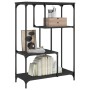 Estantería madera de ingeniería y acero negro 81x36x115 cm de , Librerías y estanterías - Ref: Foro24-835404, Precio: 50,02 €...