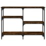 Mesa consola madera de ingeniería roble ahumado 102x29x75 cm de , Mesas auxiliares - Ref: Foro24-834082, Precio: 55,33 €, Des...