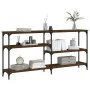 Oak brown engineered wood console table 160x29x75 cm by , Side tables - Ref: Foro24-834089, Price: 72,90 €, Discount: %