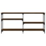 Mesa consola madera de ingeniería marrón roble 160x29x75 cm de , Mesas auxiliares - Ref: Foro24-834089, Precio: 73,85 €, Desc...