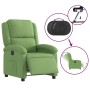 Sillón reclinable eléctrico de terciopelo verde claro en Sillones | Comprar online en Foru.es
