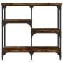 Mesa consola madera de ingeniería roble ahumado 80x29x75 cm de , Mesas auxiliares - Ref: Foro24-834077, Precio: 52,37 €, Desc...
