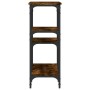 Mesa consola madera de ingeniería roble ahumado 80x29x75 cm de , Mesas auxiliares - Ref: Foro24-834077, Precio: 52,37 €, Desc...