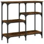 Mesa consola madera de ingeniería roble ahumado 80x29x75 cm de , Mesas auxiliares - Ref: Foro24-834077, Precio: 51,70 €, Desc...