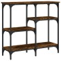 Mesa consola madera de ingeniería roble ahumado 80x29x75 cm de , Mesas auxiliares - Ref: Foro24-834077, Precio: 52,37 €, Desc...