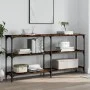 Smoked oak engineered wood console table 150x29x75 cm by , Side tables - Ref: Foro24-834107, Price: 75,96 €, Discount: %