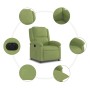 Sillón reclinable eléctrico de terciopelo verde claro en Sillones | Comprar online en Foru.es