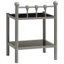 Mesitas de noche 2 unidades metal y vidrio gris y negro de vidaXL, Mesitas de noche - Ref: Foro24-325077, Precio: 46,09 €, De...