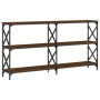 Mesa consola madera de ingeniería marrón roble 200x28x80,5 cm de , Mesas auxiliares - Ref: Foro24-835433, Precio: 67,74 €, De...