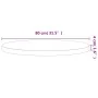 Tablero redondo de madera maciza de haya Ø80x4 cm de , Tableros para mesas - Ref: Foro24-355925, Precio: 131,02 €, Descuento: %