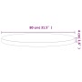 Tablero redondo de madera maciza de haya Ø80x4 cm de , Tableros para mesas - Ref: Foro24-355925, Precio: 133,27 €, Descuento: %