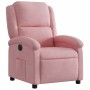 Sillón reclinable eléctrico de terciopelo rosa en Sillones | Comprar online en Foru.es