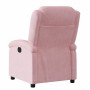 Sillón reclinable eléctrico de terciopelo rosa en Sillones | Comprar online en Foru.es