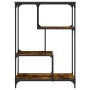 Estantería madera de ingeniería acero roble ahumado 81x36x115cm de , Librerías y estanterías - Ref: Foro24-835406, Precio: 48...