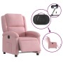 Sillón reclinable eléctrico de terciopelo rosa en Sillones | Comprar online en Foru.es