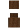 Estantes de pared con barras 2 uds marrón roble 60x16x14 cm de , Estantes y estanterías - Ref: Foro24-835438, Precio: 20,36 €...