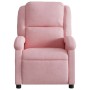 Sillón reclinable eléctrico de terciopelo rosa en Sillones | Comprar online en Foru.es