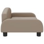 Cama para perros de cuero sintético color capuchino 70x45x30 cm en Camas para perros | Comprar online en Foru.es