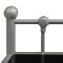 Mesitas de noche 2 unidades metal y vidrio gris y negro de vidaXL, Mesitas de noche - Ref: Foro24-325077, Precio: 46,09 €, De...