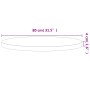 Tablero redondo de madera maciza de haya Ø80x4 cm de , Tableros para mesas - Ref: Foro24-355946, Precio: 150,06 €, Descuento: %