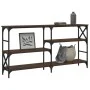 Mesa consola madera de ingeniería marrón roble 150x29x76,5 cm de , Mesas auxiliares - Ref: Foro24-835473, Precio: 69,49 €, De...
