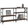Mesa consola madera de ingeniería marrón roble 150x29x76,5 cm de , Mesas auxiliares - Ref: Foro24-835473, Precio: 70,39 €, De...