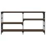 Mesa consola madera de ingeniería marrón roble 150x29x76,5 cm de , Mesas auxiliares - Ref: Foro24-835473, Precio: 69,49 €, De...
