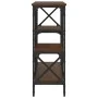 Mesa consola madera de ingeniería marrón roble 150x29x76,5 cm de , Mesas auxiliares - Ref: Foro24-835473, Precio: 69,49 €, De...