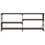Mesa consola madera de ingeniería marrón roble 180x29x76,5 cm de , Mesas auxiliares - Ref: Foro24-835478, Precio: 77,32 €, De...