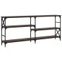 Mesa consola madera de ingeniería marrón roble 180x29x76,5 cm de , Mesas auxiliares - Ref: Foro24-835478, Precio: 77,32 €, De...