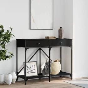 Mesa consola madera de ingeniería negra 100x39x78,5 cm de , Mesas auxiliares - Ref: Foro24-835484, Precio: 48,06 €, Descuento: %